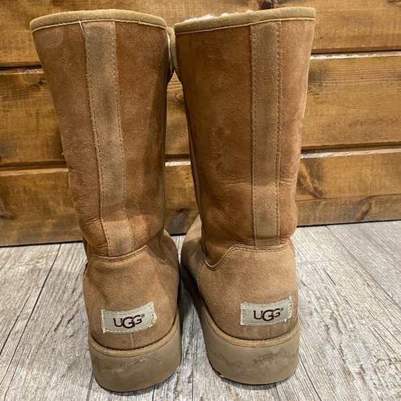 UGG Chestnut Women's Slim Sheepskin Amie Boots - Picture 4 of 7